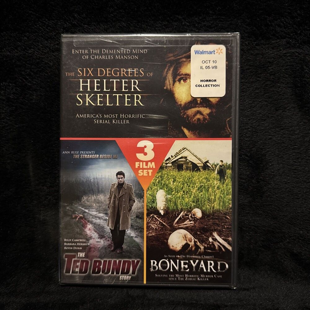 The Six Degrees of Helter Skelter / Ted Bundy Story / The Boneyard (DVD) New